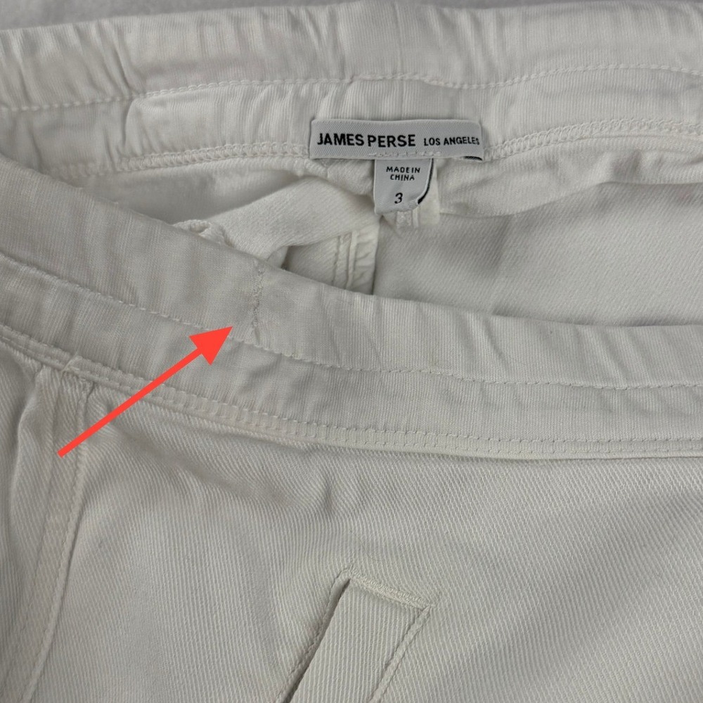 James Perse Women's Soft Drape Pants White Sz 3 / Large - Picture 10 of 10